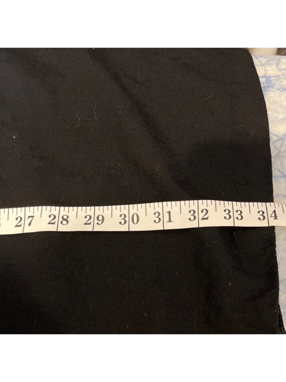 Nordstrom Size 10 Black Wool Skirt Side Zipper 29e - Picture 10 of 12